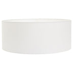 Wandlamp Elegant Classy 4750BR brons met grof wit linnen kap Ø50 cm