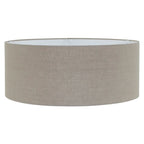 Wandlamp Elegant Classy 4751BR brons met grof grijs linnen kap Ø50 cm