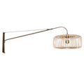 Wandlamp Breeza-Beach 4753BR brons met bamboe kap Ø50 cm