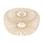 Wandlamp Breeza-Beach 4753BR brons met bamboe kap Ø50 cm