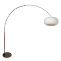 Booglamp Silva Alba 4761CA cacao met linnen kap Ø60 cm