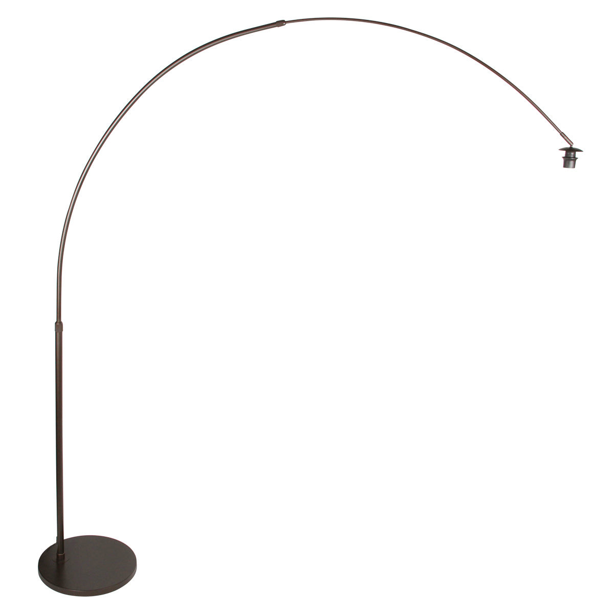 Booglamp Sparkled Light 4765CA cacao met luxe goudkleurige velours kap