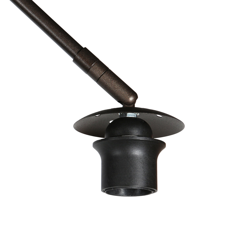 Booglamp Sparkled Light 4765CA cacao met luxe goudkleurige velours kap