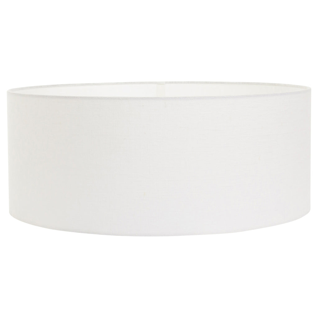 Booglamp Sparkled Light 4766CA cacao met grof wit linnen kap