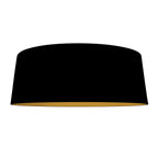 Booglamp Luma Dark 4770CA cacao met zwart linnen kap warm chic