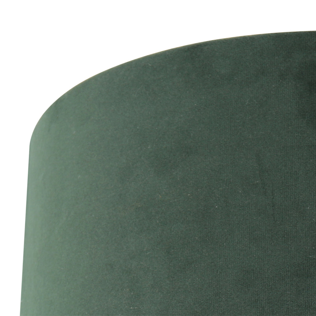 Vloerlamp Stang 4780ZW zwart met groene velours kap