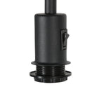 Vloerlamp Stang 4781ZW zwart met blauwe velours kap