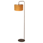 Vloerlamp Stang 4785BR bronskleurig met goud/geel velours kap