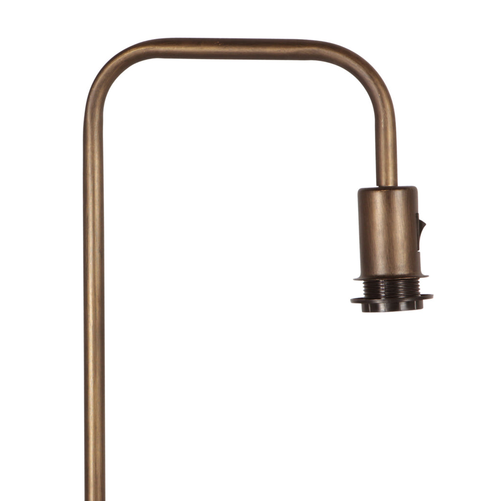 Vloerlamp Stang 4785BR bronskleurig met goud/geel velours kap