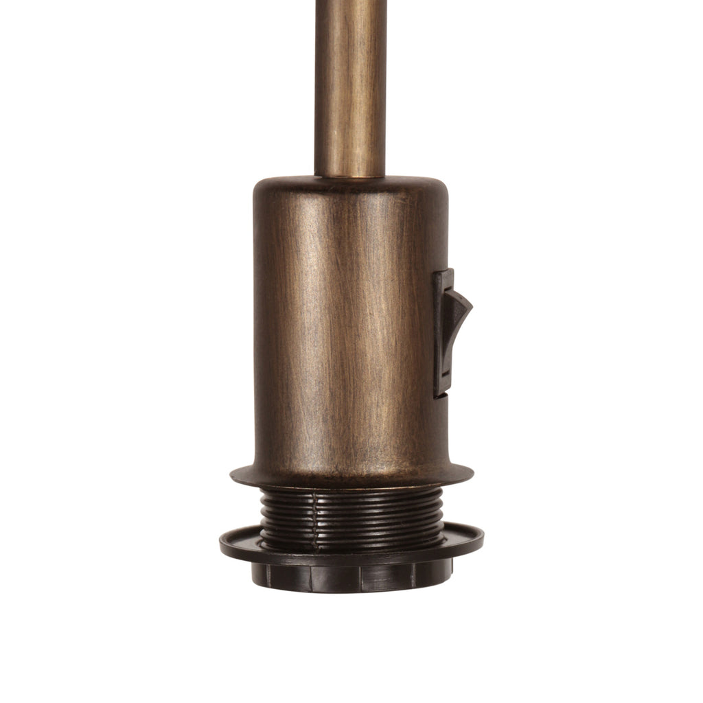 Vloerlamp Stang 4785BR bronskleurig met goud/geel velours kap