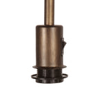 Vloerlamp Stang 4785BR bronskleurig met goud/geel velours kap