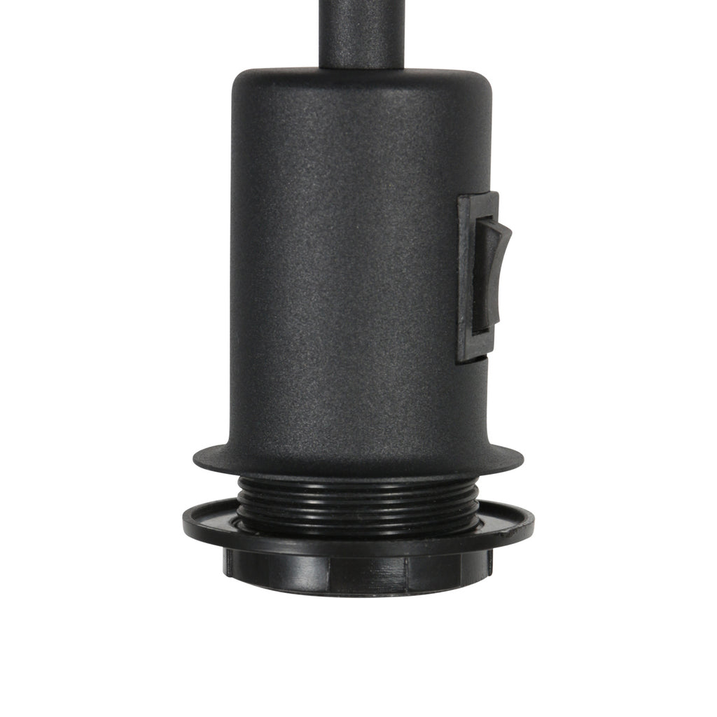 Vloerlamp Stang 4791ZW met zwart linnen kap