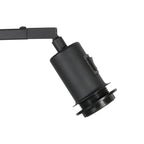 Vloerlamp Stang 4792ZW met grijze velours kap