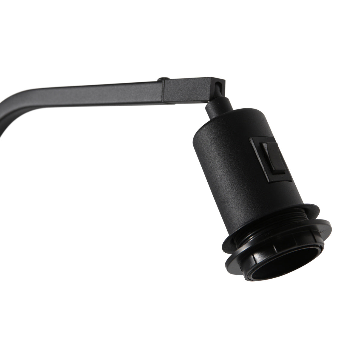 Vloerlamp Stang 4792ZW met grijze velours kap