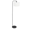 Vloerlamp Stang 4794ZW met grof wit linnen kap
