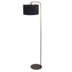 Vloerlamp Stang 4800BR met zwart linnen kap