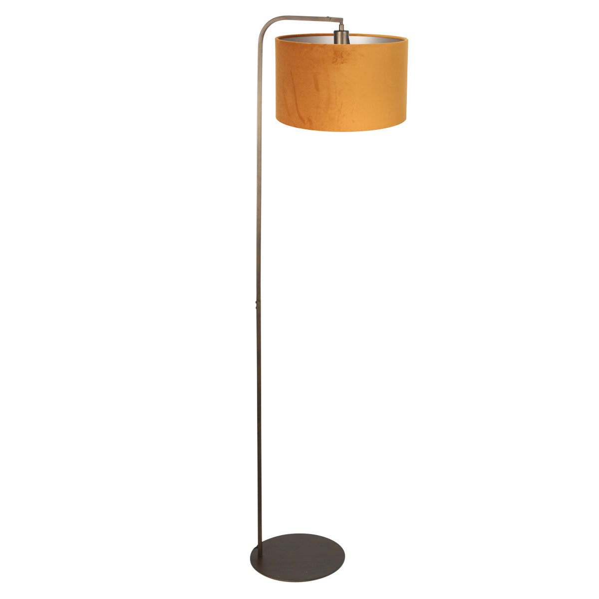 Vloerlamp Stang 4801BR met gouden velours kap