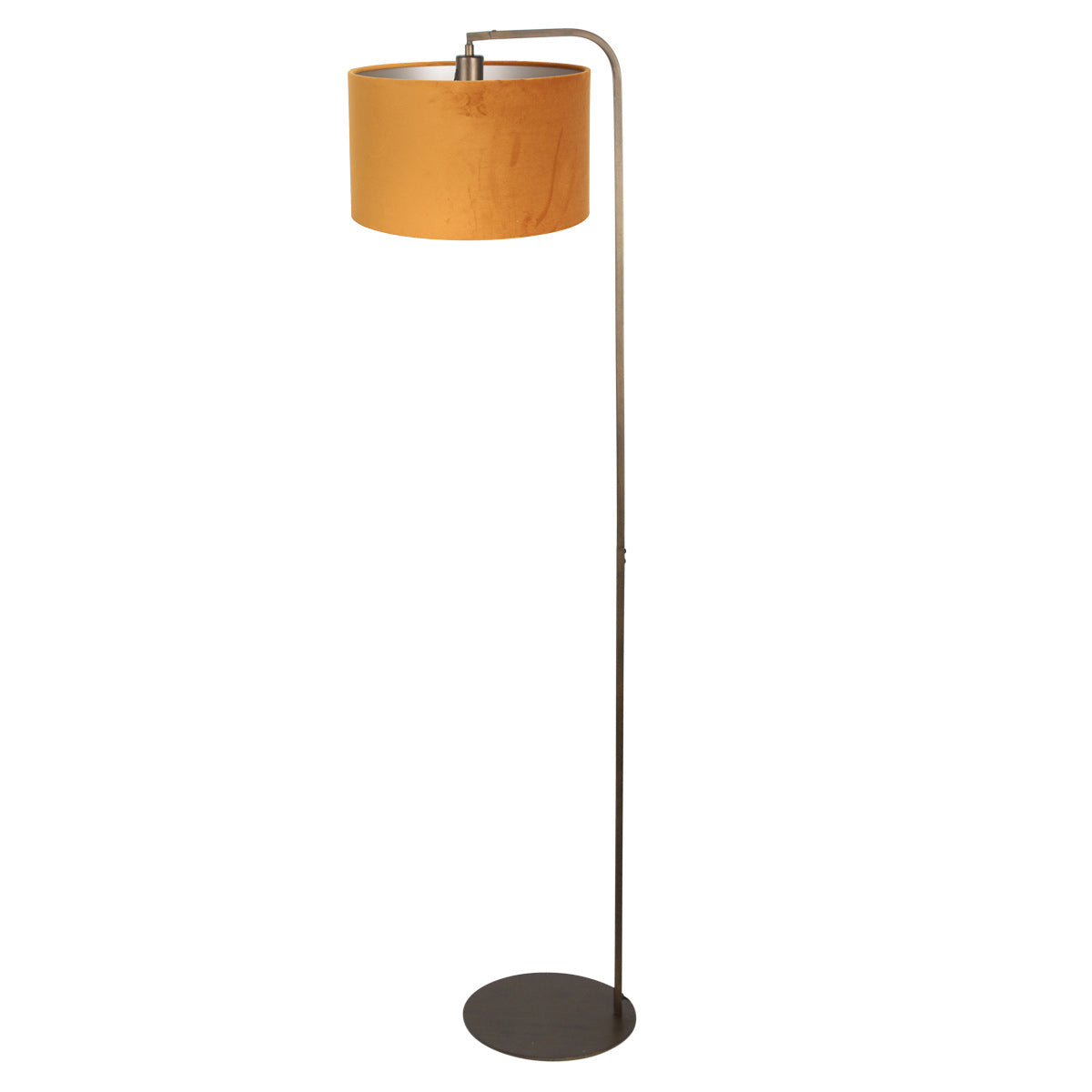 Vloerlamp Stang 4801BR met gouden velours kap