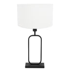 Tafellamp Stang 4809ZW met witte linnen kap voor sfeerlicht