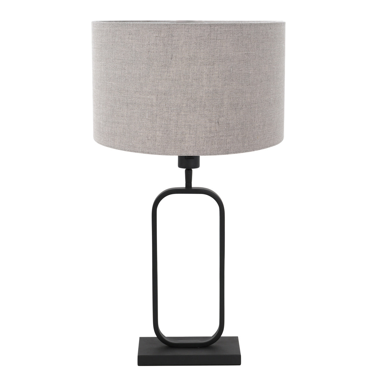 Tafellamp Stang 4810ZW met grijze linnen kap voor sfeerlicht