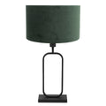 Tafellamp Stang 4811ZW met groene velours kap voor sfeerlicht