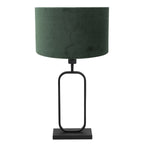 Tafellamp Stang 4811ZW met groene velours kap voor sfeerlicht