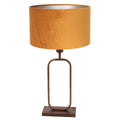 Tafellamp Stang 4815BR met gouden velours kap voor sfeerlicht