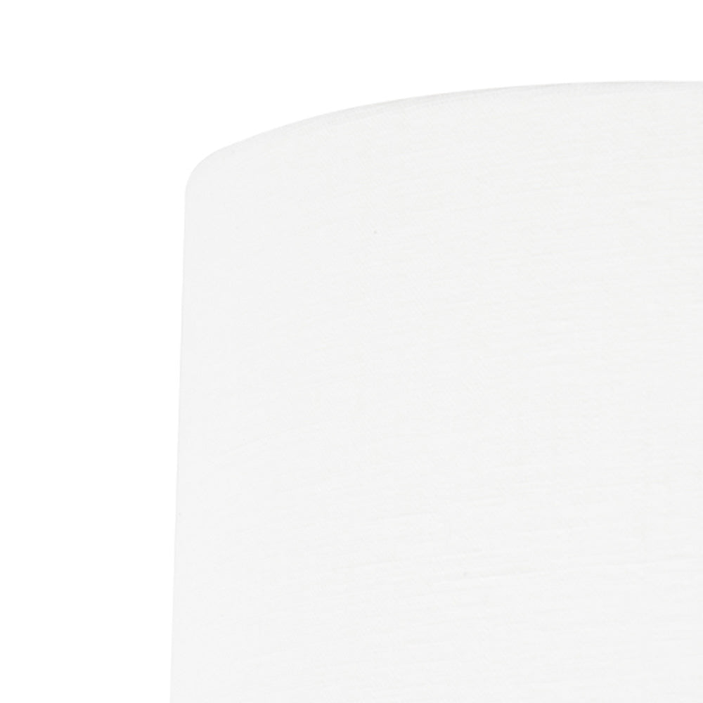 Tafellamp Stang 4816BR met witte linnen kap voor sfeerlicht