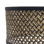Vloerlamp Stang 4818ZW - zwart armatuur met bamboe kap