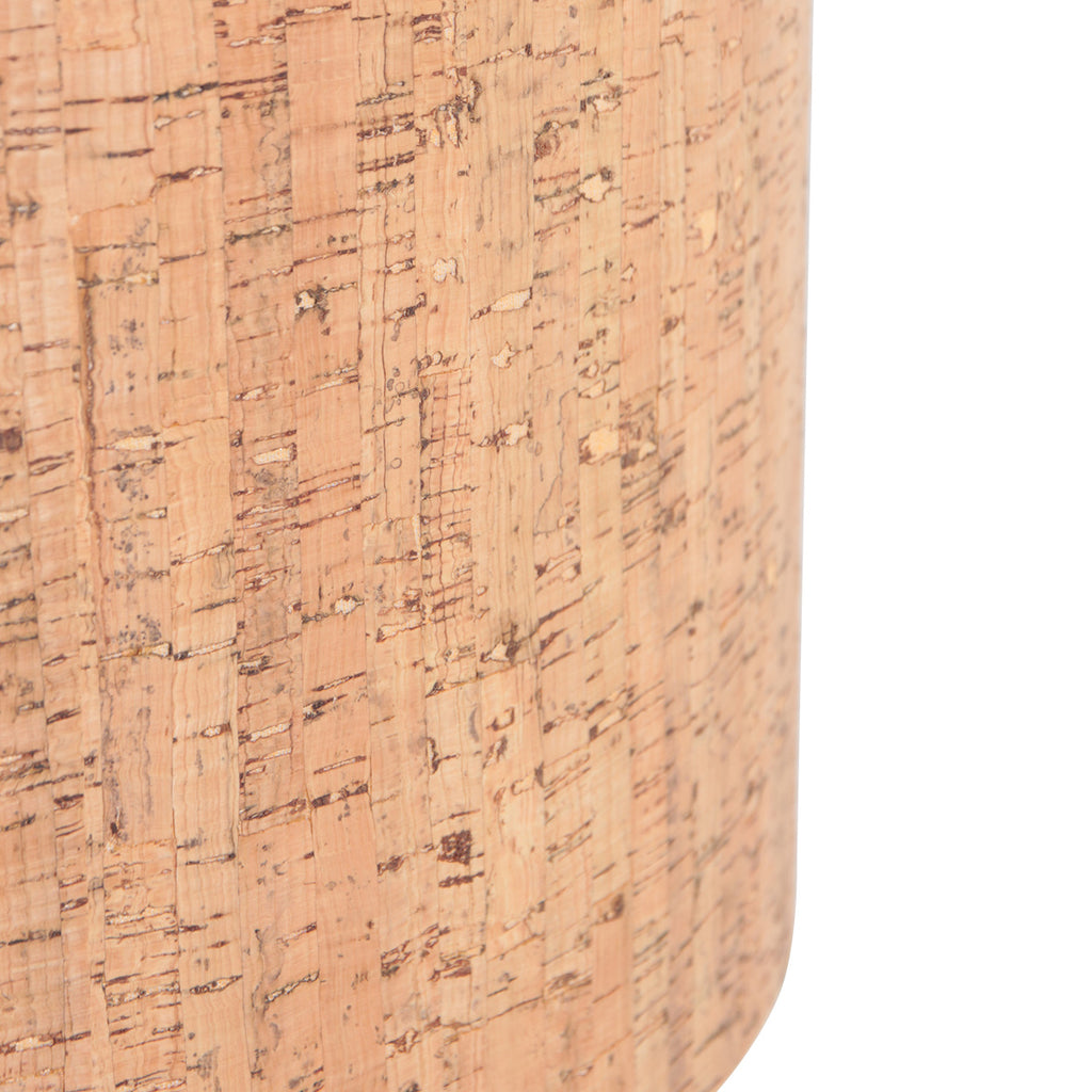 Vloerlamp Stang 4819ZW - zwart armatuur met beige kurk kap
