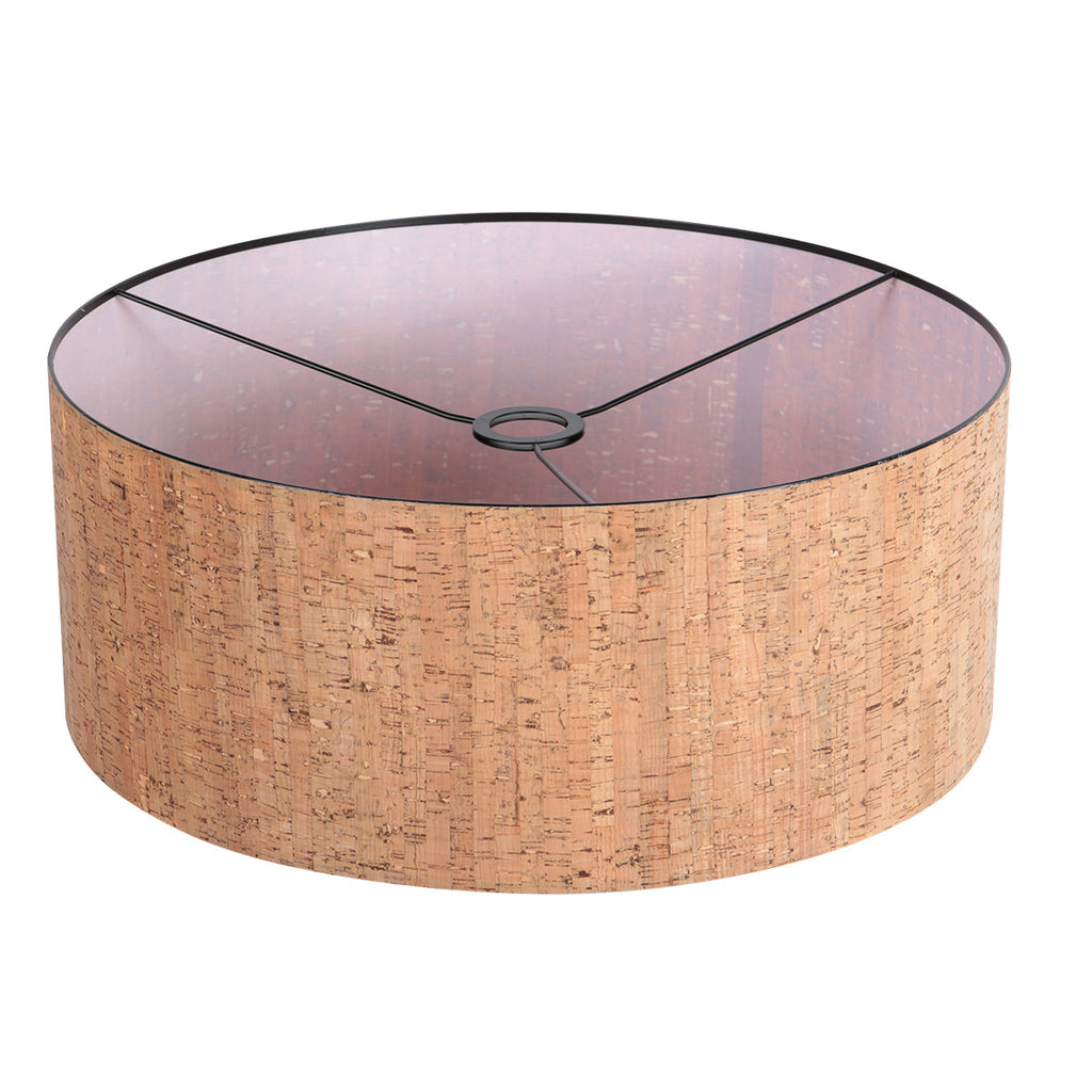 Vloerlamp Stang 4819ZW - zwart armatuur met beige kurk kap
