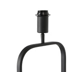 Vloerlamp Stang 4822ZW - zwart armatuur met wit linnen kap