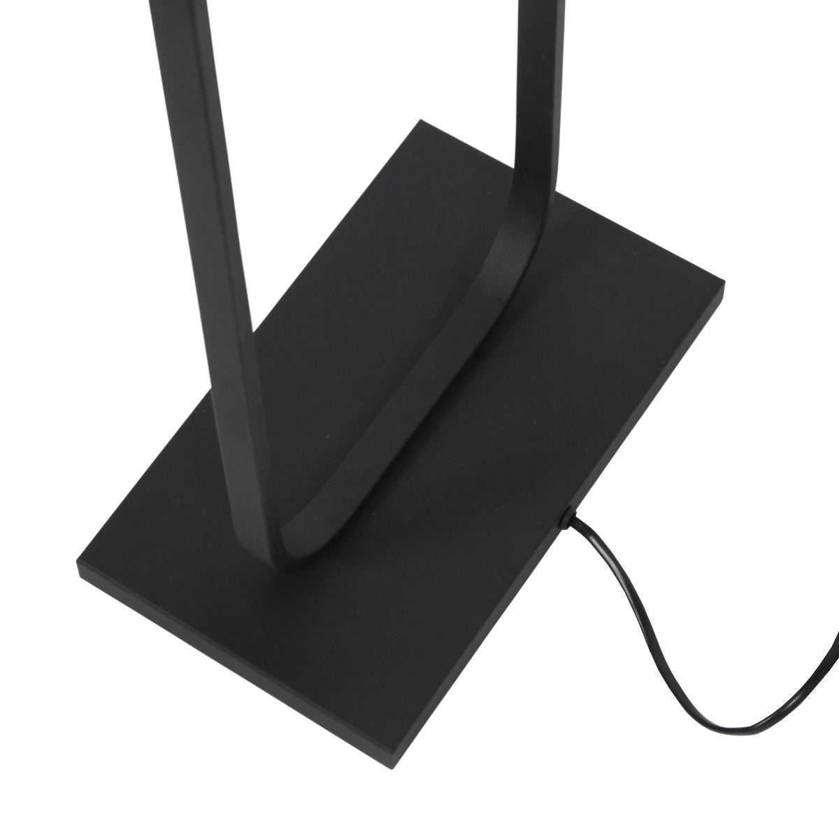 Vloerlamp Stang 4825ZW - zwart armatuur met blauwe velours kap