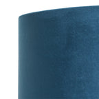 Vloerlamp Stang 4825ZW - zwart armatuur met blauwe velours kap