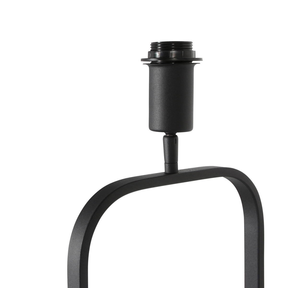 Vloerlamp Stang 4825ZW - zwart armatuur met blauwe velours kap