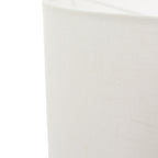 Vloerlamp Stang 4829BR - brons armatuur met wit linnen kap