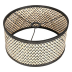 Vloerlamp Stang 4832ZW met leeslicht en gevlochten bamboe kap