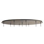 Zwarte hanglamp Bollique 4846ZW, 9-lichts design voor eettafel