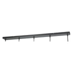 Zwarte hanglamp Bollique 4847ZW, 5-lichts voor eettafel