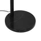 Zwarte vloerlamp Pentra 4855ZW, 5-lichts met marmeren voet