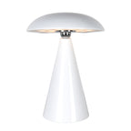 Tafellamp Mush 4856W - glanzend witte oplaadbare sfeermaker