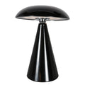 Tafellamp Mush 4856ZW - glanzende zwarte oplaadbare sfeerlamp