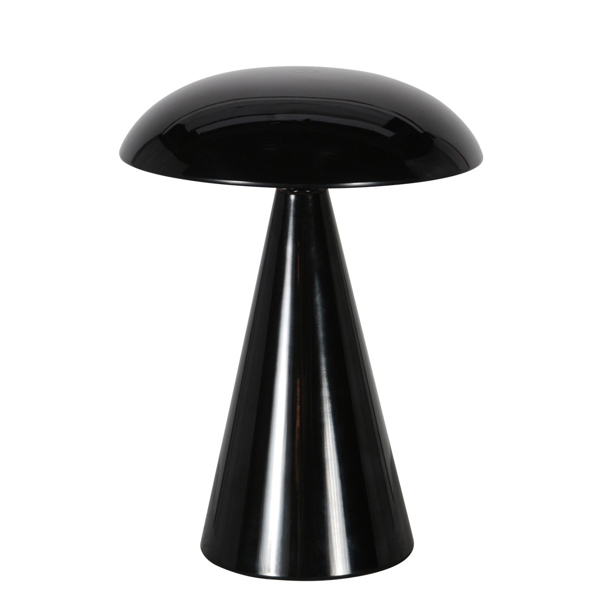Tafellamp Mush 4856ZW - glanzende zwarte oplaadbare sfeerlamp