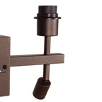Wandlamp Stang 4870CA met gouden velours kap en leeslicht