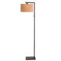 Cacao vloerlamp Stang 4874CA met schakelaar en beige kurkstructuur kap