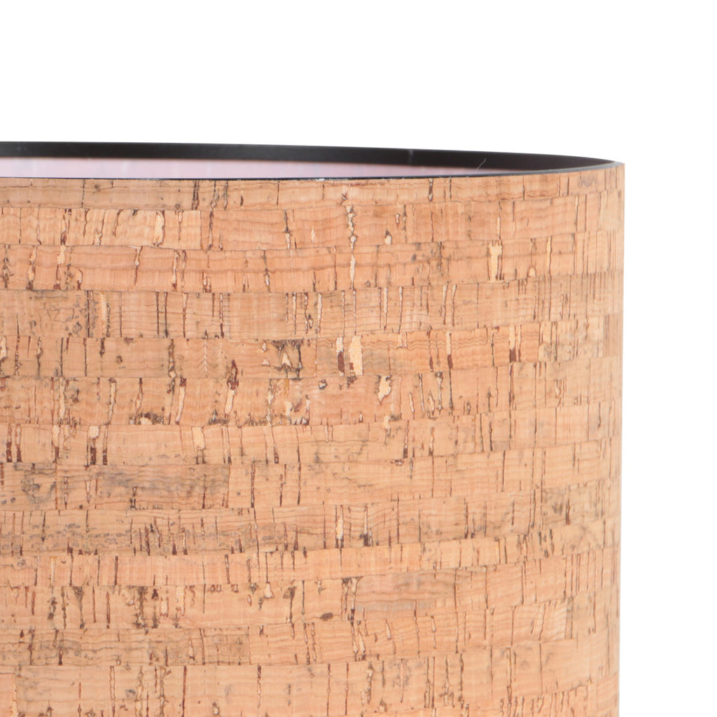 Cacao vloerlamp Stang 4874CA met schakelaar en beige kurkstructuur kap