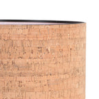 Cacao vloerlamp Stang 4874CA met schakelaar en beige kurkstructuur kap