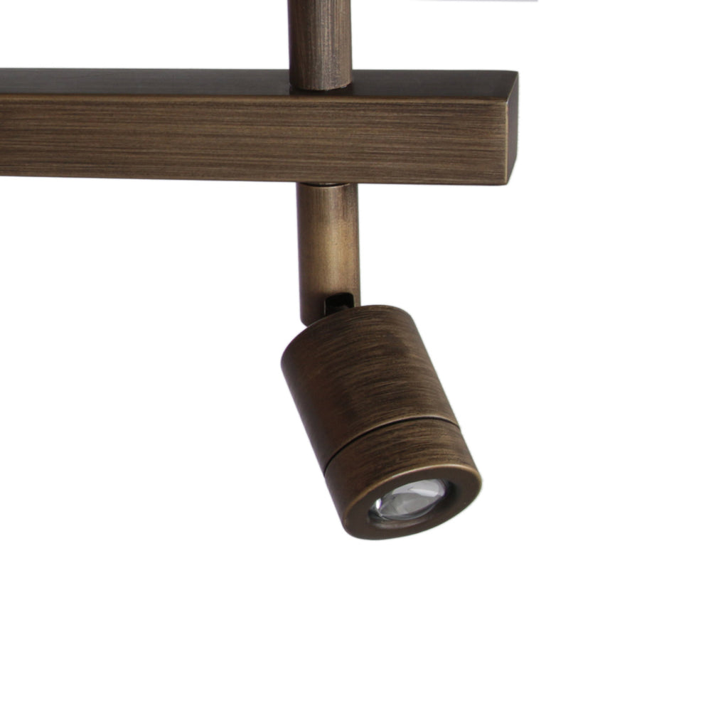 Wandlamp Stang 4890BR met zwart linnen kap en leeslicht