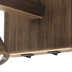 Wandlamp Stang 4890BR met zwart linnen kap en leeslicht