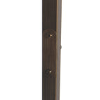Bronzen vloerlamp Stang 4895BR met schakelaar en zwarte linnen kap